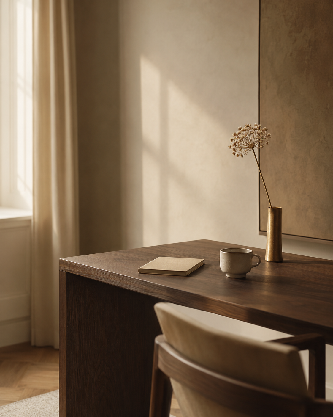 Fractional COO UK | Operational Advisory for Founder-Led Businesses 1 A calm, ordered desk in warm morning light — the feeling of a business that runs smoothly without the founder holding it together.